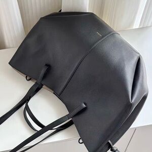 Polene Elegant Black Tote Bag